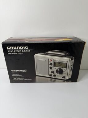 Grundig S350 Field Radio AM/FM Shortwave 5-Band Receiver Open Box